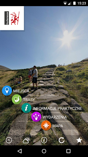 Android application Karkonosze screenshort
