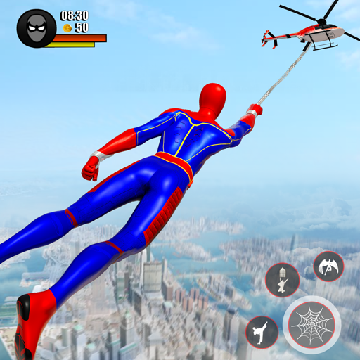 Flying Hero: Spider Hero Man logo