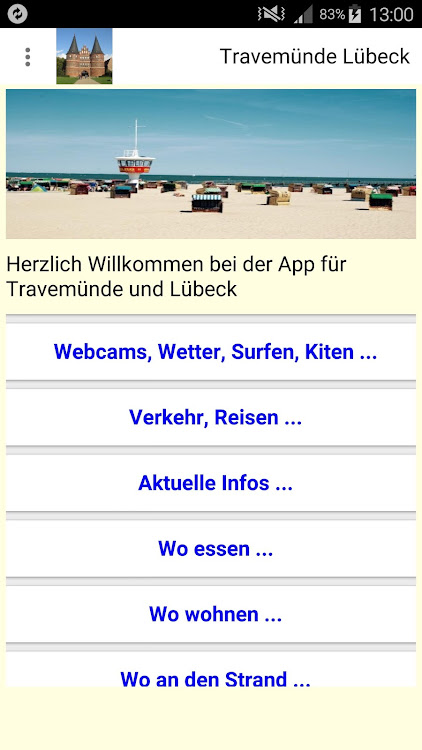 Travemünde + Lübeck UrlaubsApp - 3.4 - (Android)