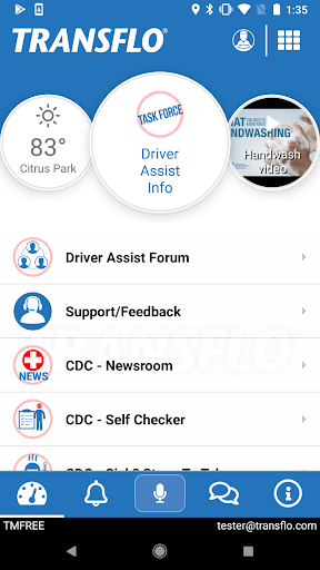 Android application Transflo Driver Assist screenshort