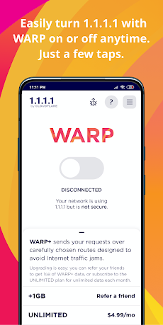 1.1.1.1 + WARP: Safer Internetのおすすめ画像1
