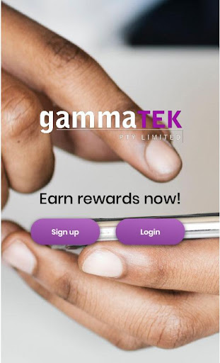 GammaTek Rewards Programme Screen 2