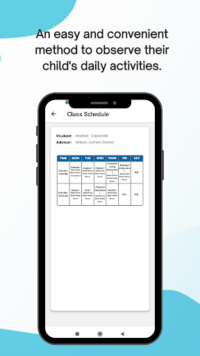 Protrack Parent Portal Screen 3