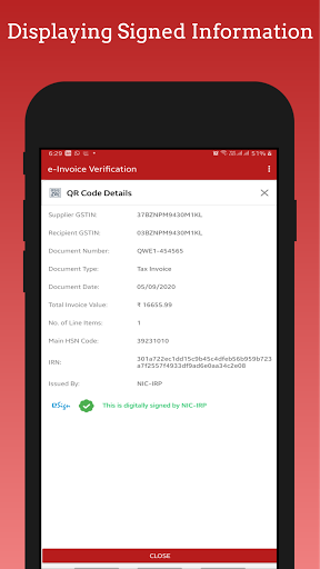 eSoham - eInvoice Verification Screen 3