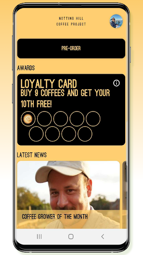 Notting Hill Coffee Project Screen 2
