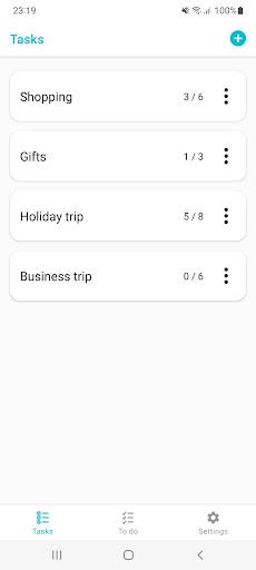Android application List Up - To do & Task list screenshort