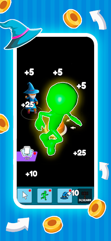Green button: 早押しボタン お金稼ぎゲームのおすすめ画像5