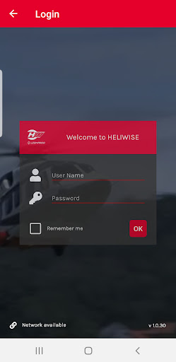 Android application Heliwise4Mobile screenshort