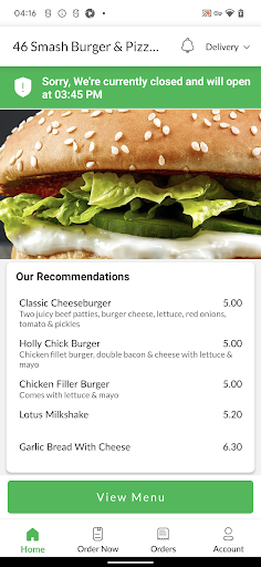 46 Smash Burger & Pizza House Screen 2