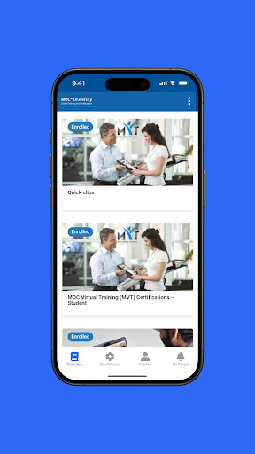 Android application MOC University screenshort