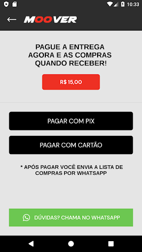 Moover - Entrega de Mercado em