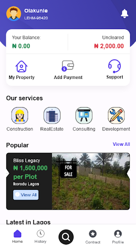 Android application Bliss Pay screenshort