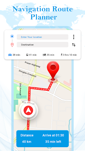 GPS Satellite View-Road Maps Screen 2