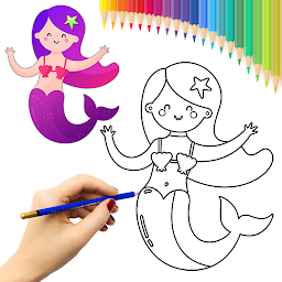 Icon image Mermaids Draw Step by Step