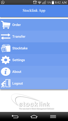 Android application STOCKLINK APP screenshort