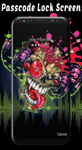 Skull Passcode Lock Screen Screen 2