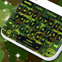 Army Military Pattern Keyboard