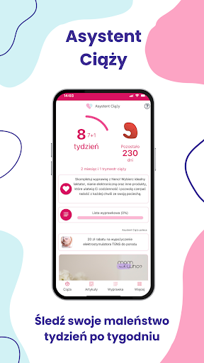 Android application Asystent Ciąży screenshort