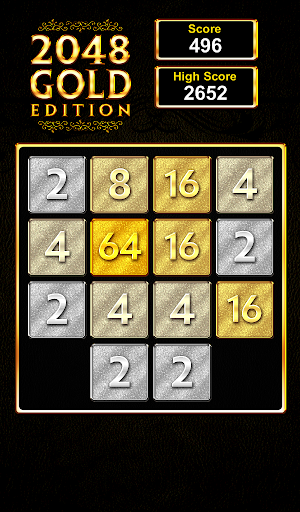 Android application 2048 Gold screenshort