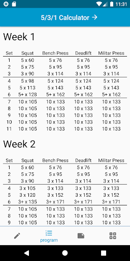 Vista previa de la aplicación