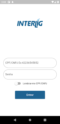 Android application INTERLIG screenshort