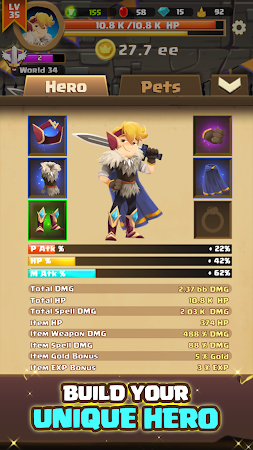 Game screenshot Clicker Knight: Incremental Id apk download