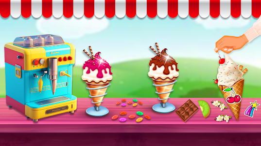 アイスクリームカップケーキキッチンゲーム
