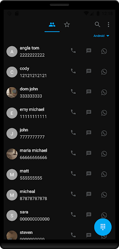 Dialer, Auto Dialer, Phone Screen 2