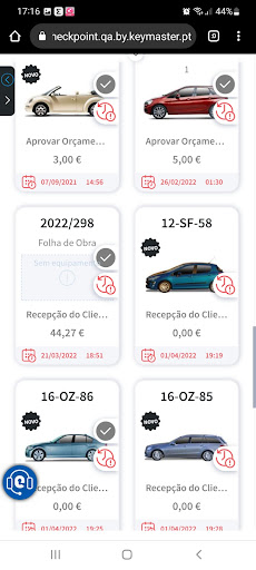 Android application Keymaster Folha de Obra screenshort