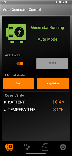 Android application Auto Generator Control screenshort