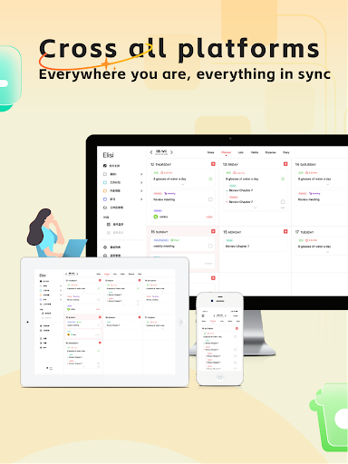 Screenshot of Elisi - Structured planner