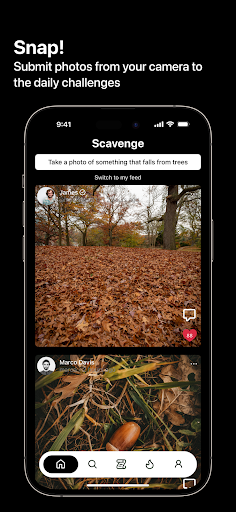 Android application Scavenge: Photo Scavenger Hunt screenshort