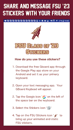 FSU Class of 23 for GBoard Screen 2