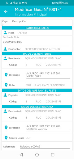 JP Logistica Screen 2