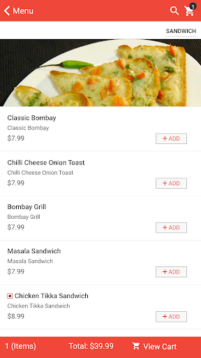 Flavors Of India QC Screen 3