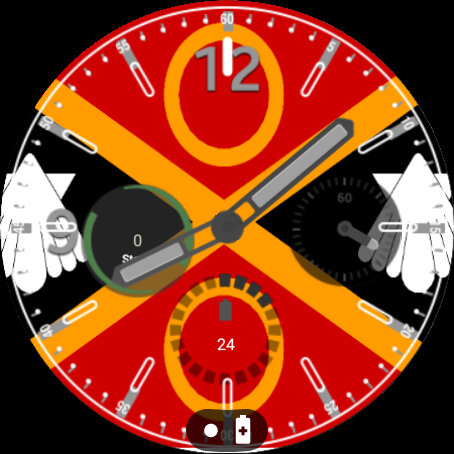 Android application Makhanda Flag Watchface screenshort
