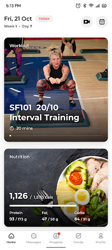 Sweat Factory Fitness Screen 2
