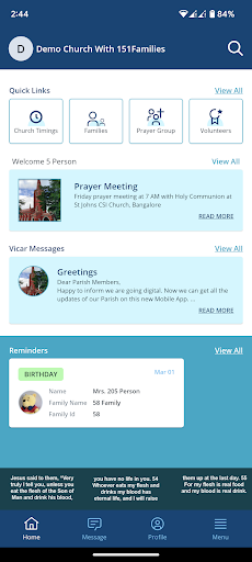 Android application HaManahel Church Directory screenshort