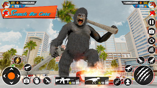 Captura 13 Ataque ciudad gorila enojado android