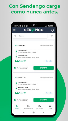 Android application Sendengo screenshort