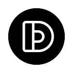 Cover Image of ดาวน์โหลด Delux Black - Round Icon Pack  APK