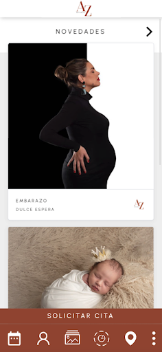 Android application Alejandra Zipitria fotografía screenshort