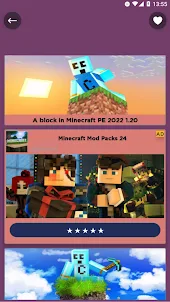 A block Mod For Minecraft PE