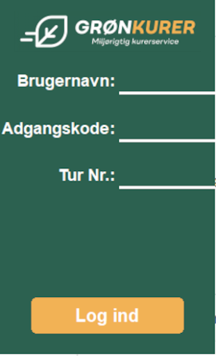 Android application GrønKurer screenshort