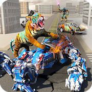 Robot Transforming Wild Tiger Game: Cheetah Games
