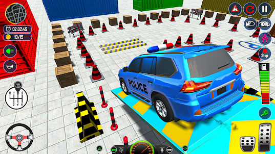 police car parking game 3d
