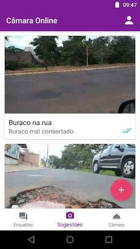 Android application Câmara Online screenshort