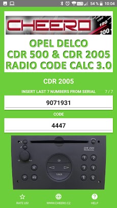 RADIO CODE for OPEL DELCO 500のおすすめ画像3