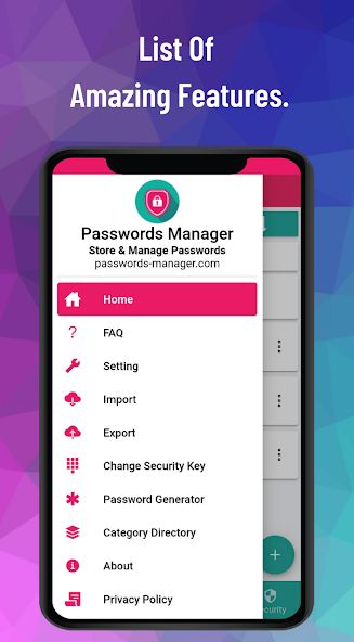 Passwords-Manager-Pro. capturas de pantalla