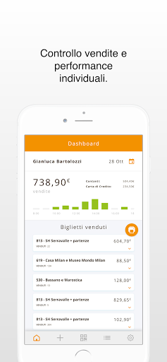 Android application Tangerine Ticketing App screenshort